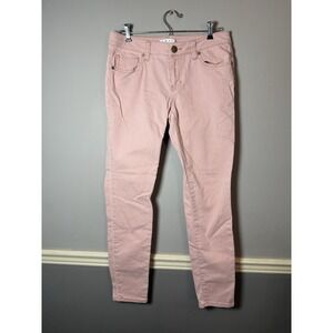 Cabi Women's Size 6 Ankle Pink Skinny Leg Denim Jeans